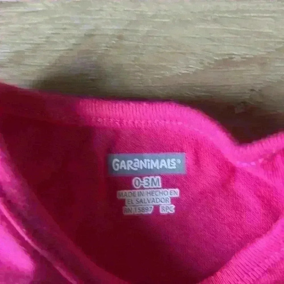 5/$10-Garanimals Baby Girl Pink Short Sleeve T-Shirt Size 0-3 Months - Picture 2 of 3